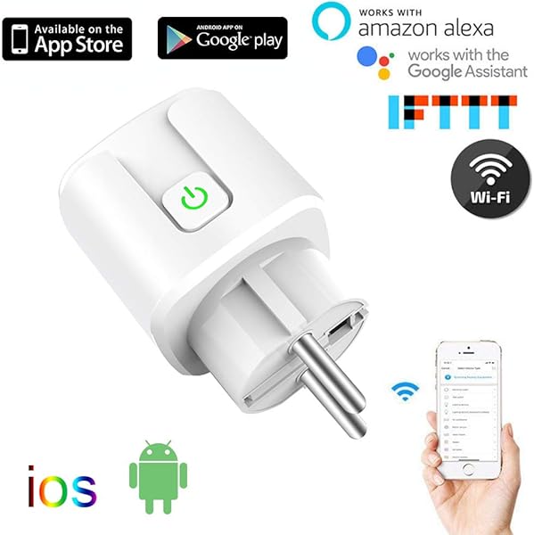 Huir Smart Plug Wifi Wireless Plug Funciona con Alexa Google Home no requiere concentrador controla a distancia tus electrodomsticos desde cualquier lugar solo admite redes de 2 4GHz