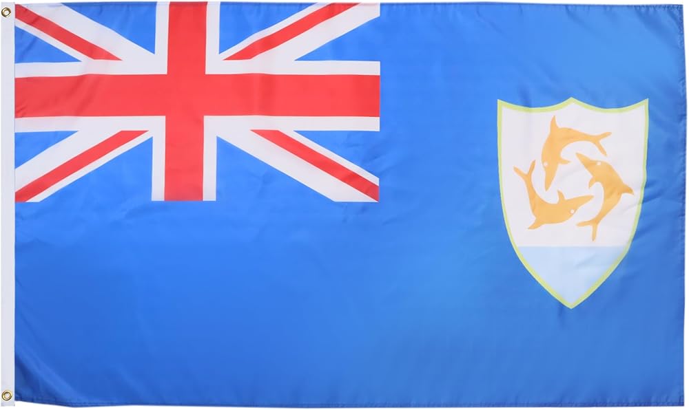 AZ FLAG Anguilla Flag 3x5 ft 100D Polyester with 2 Brass Grommets