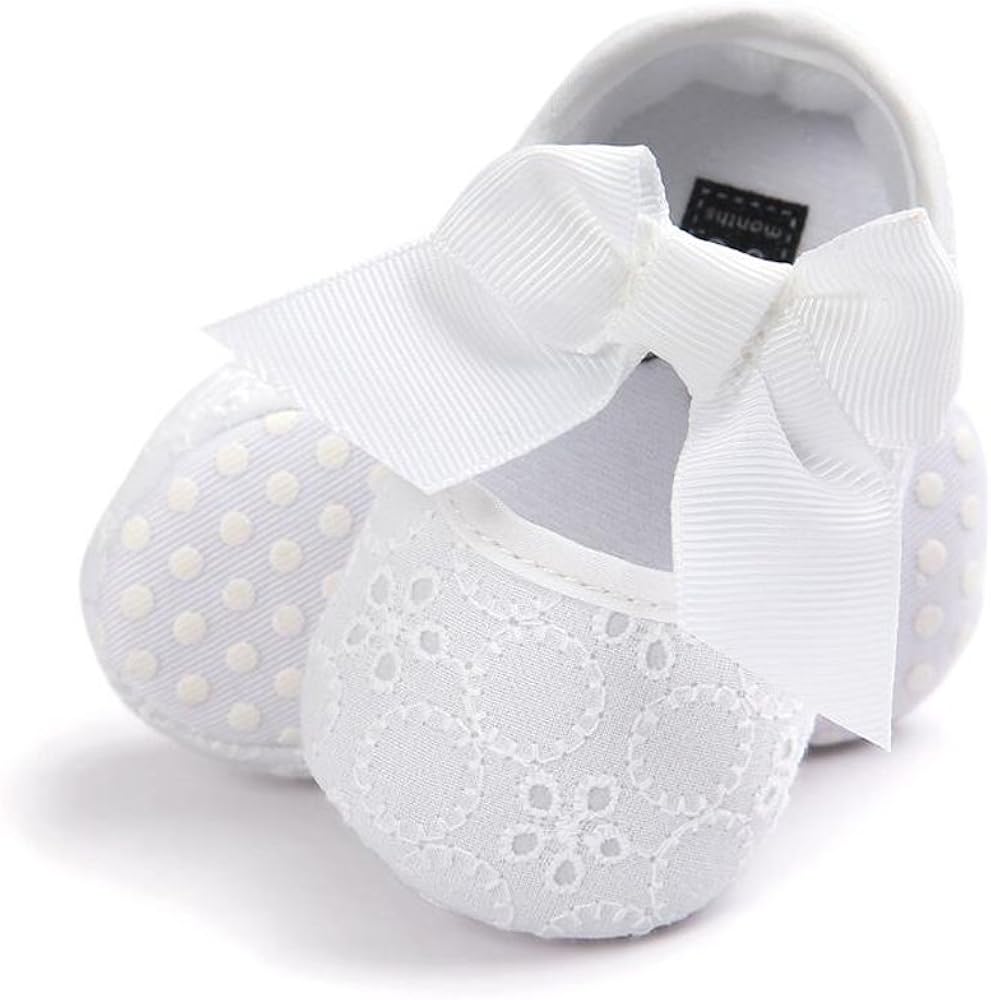 | Baby Girls Princess Bowknot Soft Sole Cloth Crib Shoes Sneaker | Sneakers