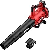 Cordless Leaf Blower for Milwaukee 18V Battery, 480 CFM Electric Blower with Brushless Motor, 6 Variable Speed Up to 130MPH, Digital Display Control Handheld Blower for Lawn Care, Yard(No Battery)