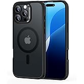 ESR for iPhone 16 Pro Max Case, Compatible with MagSafe, Shockproof Military-Grade Protection, Magnetic Phone Case for iPhone 16 Pro Max, Classic Hybrid Case (HaloLock), Frosted Black