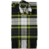 Brushed Wool Plaid Scarf Made in Scotland