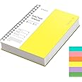 EMSHOI Spiral Notebook, B5 7.48" X 10.15", 300 Pages, Hardcover, 100gsm Thick Lined Journal, for Women Men Work Writing - Yellow