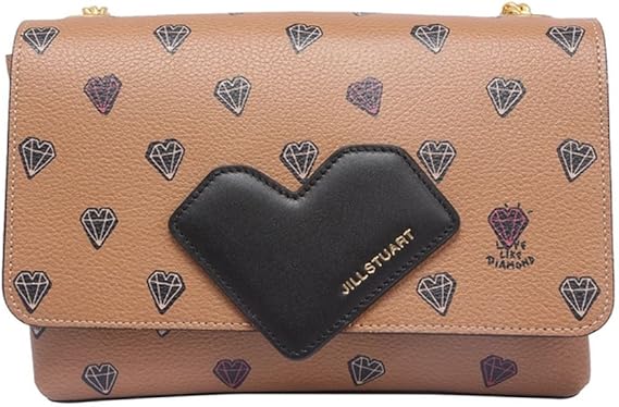 Amazon Co Jp Jill Stewart Jillstuart Petit Diamon Brown Chain Bag Ja2h6e056bk Putidaiyamondokurosu Women Chain Back Parallel Import Goods Clothing Accessories
