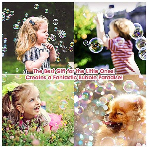 Bdwing Little Kids Bubble Machine Automatic Bubble Blower Durable High Output Bubble Marker with a Bottle of Bubbles Solution Refill, Hippo Shape, Portable Blowing Machine for Indoor or Outdoor use