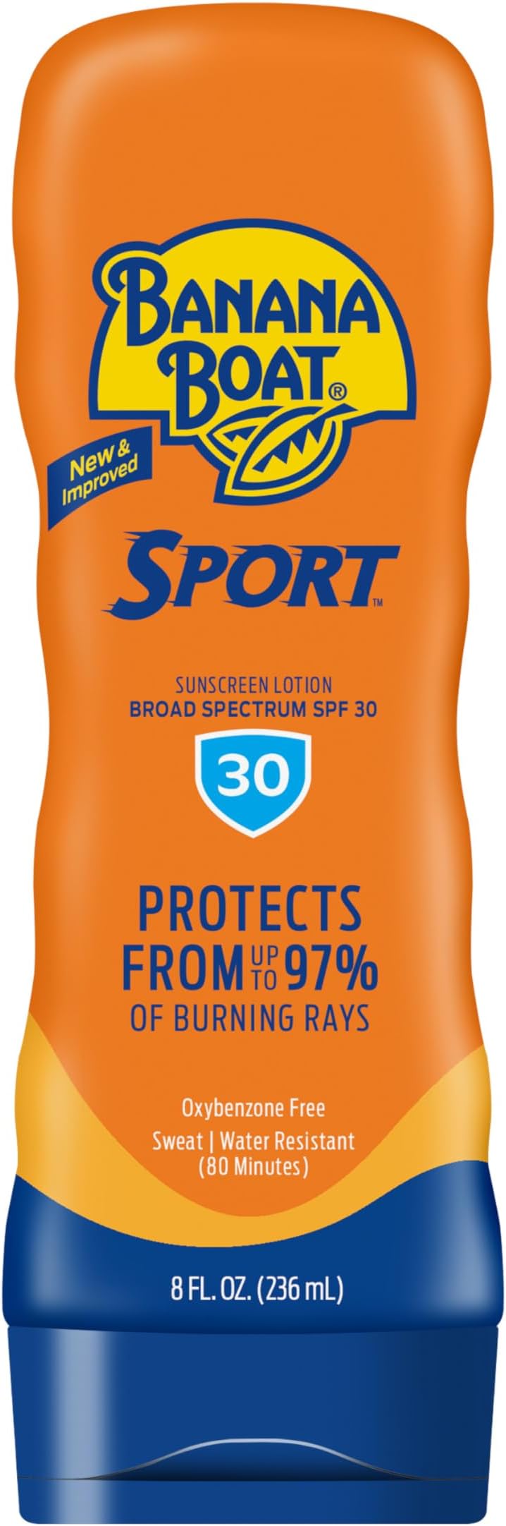 Banana Boat Sport Performance Lotion SPF 30 Sunscreen with PowerStay Tech 8oz