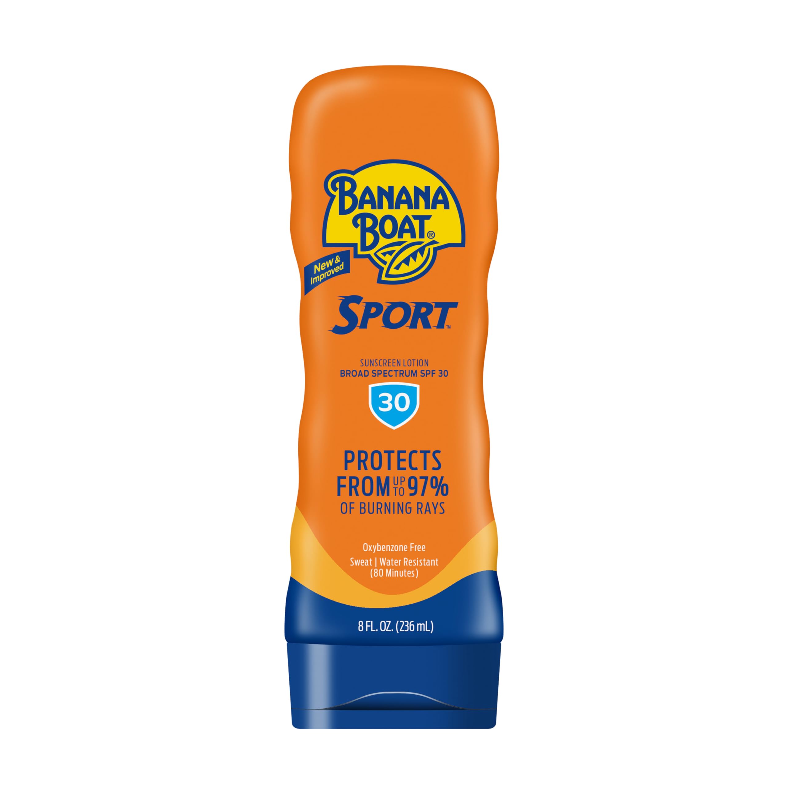 Banana Boat Sport Performance Lotion Sunscreens with PowerStay Technology SPF 30, 8 Ounces by Banana Boat
