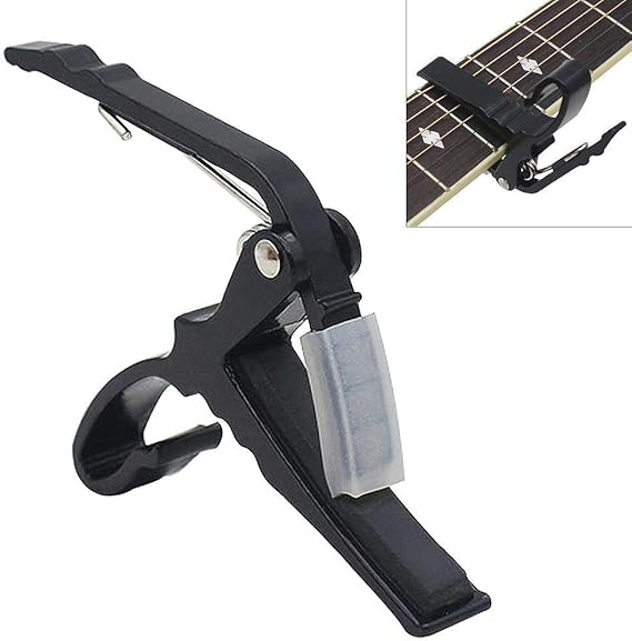 Capo de guitarra de aleación de metal portátil ligero, accesorios de