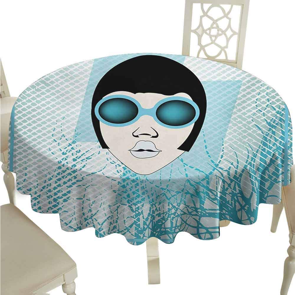 Amazon Com Duommhome Indie Spill Proof Tablecloth Retro Woman