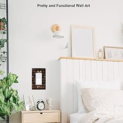 Pznen Bookshelf Single Rocker Light Switch Cover