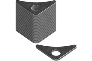 eoere 20 PCS Weld on Tab with 1/2" Holes, Triangle Gussets Shock Mount for Reinforce, 1-3/4" Tall, 1/8" Thick