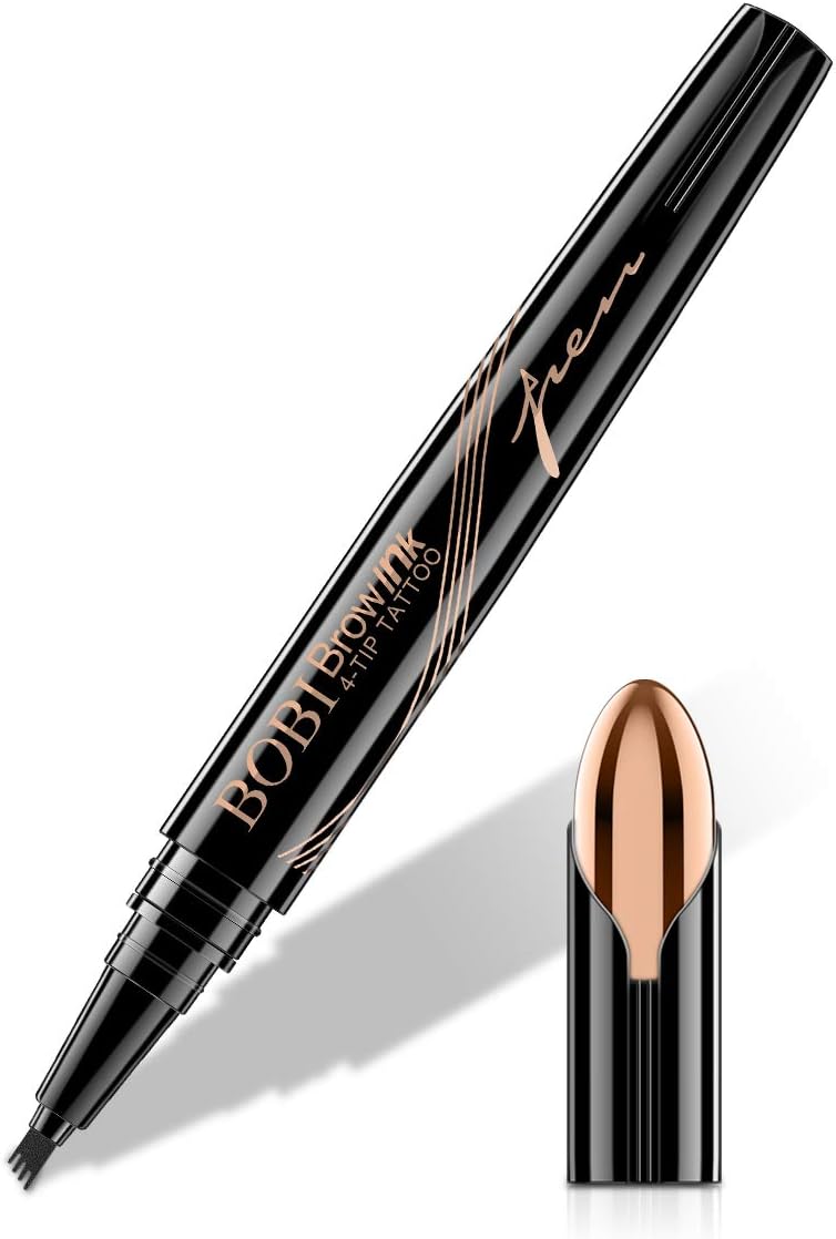 Rose Roll Eyebrow Pencil Fork Tip Waterproof Long-Lasting Brown 2#