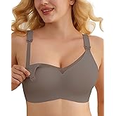 As Fairy Nursing Bras for Breastfeeding Mesh Lace Seamless Maternity Bra Pregnancy Sleep Wireless Pumping Bralette Grey