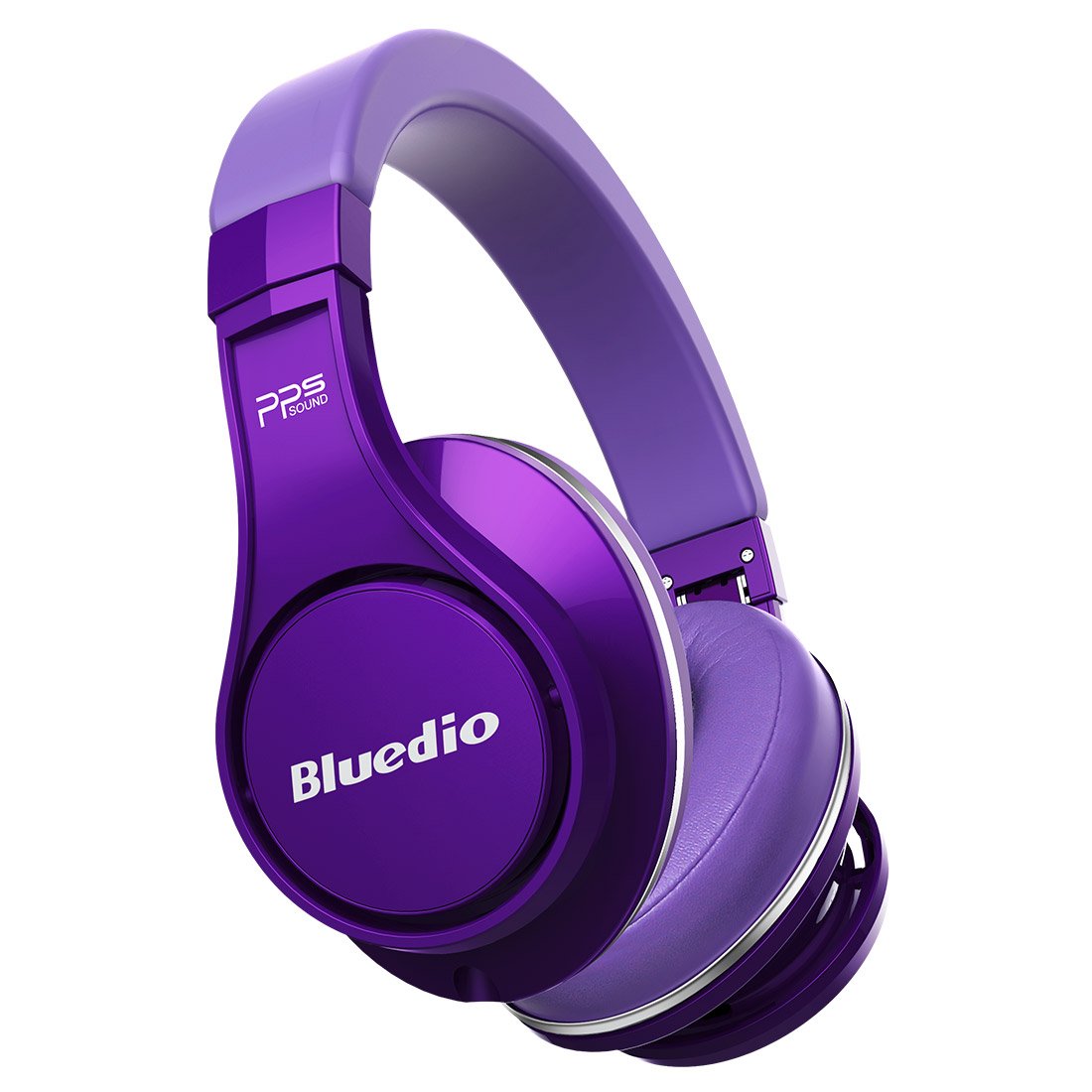 Bluedio U (UFO) PPS 8 Drivers Overear Bluetooth Wireless Headphone with Mic (Purple) Amazon