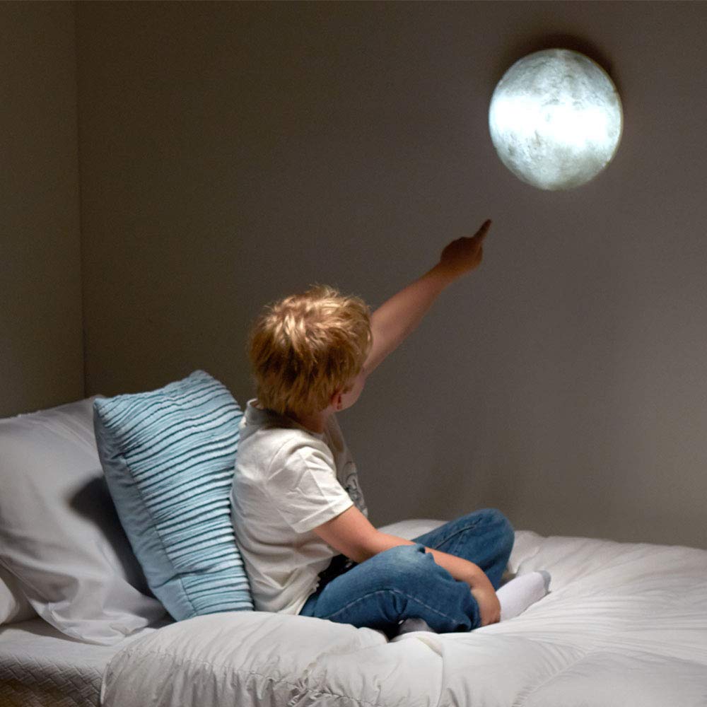 Uncle Milton Moon in My Room - 12 Light-Up Lunar Phases, Remote Control or Automatic, STEM Toy, Great Gift for Boys & Girls Ages 6+