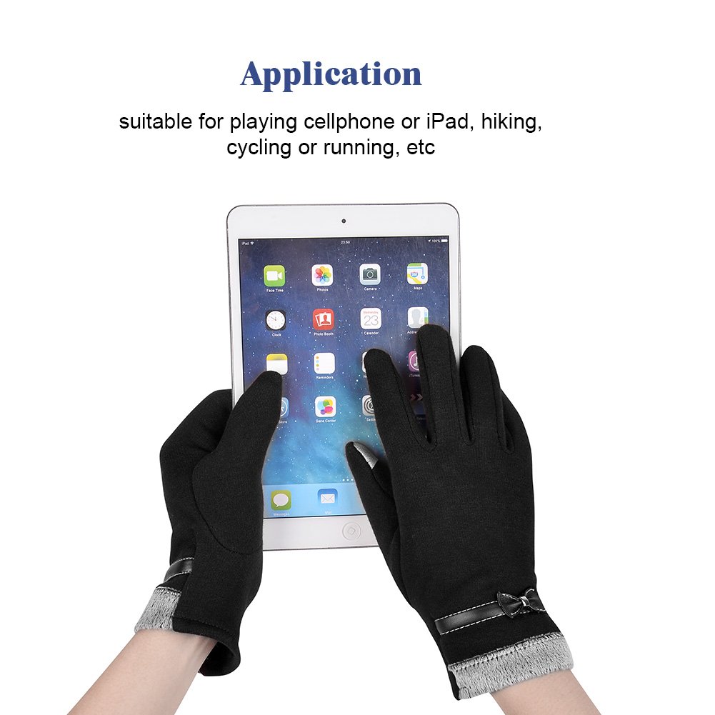 Vbiger Damen Handschuhe Winterhandschuhe Fahrradhandschuhe Damen Touchscreen Handschuhe Warme Winter Handschuhe mit Fleecefutter