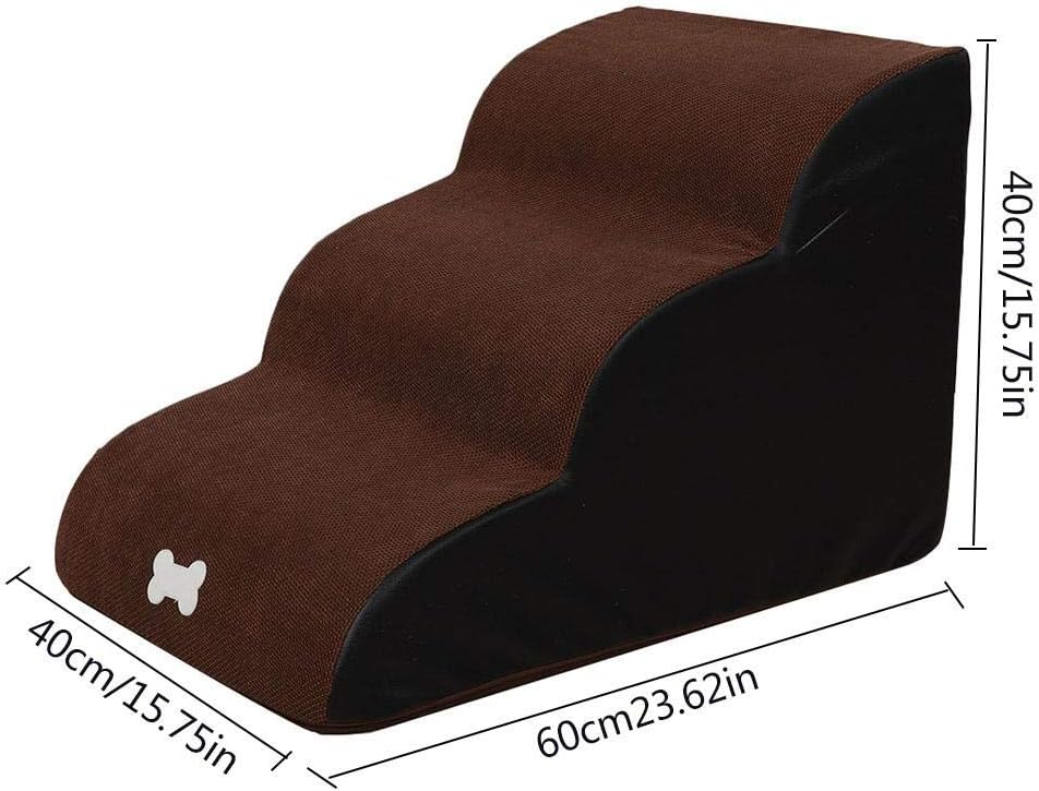 Scaletta Per Cani E Gatti Couleeur - 2 Gradini In Spugna, Antiscivolo, Copertura Lavabile - Foto 8