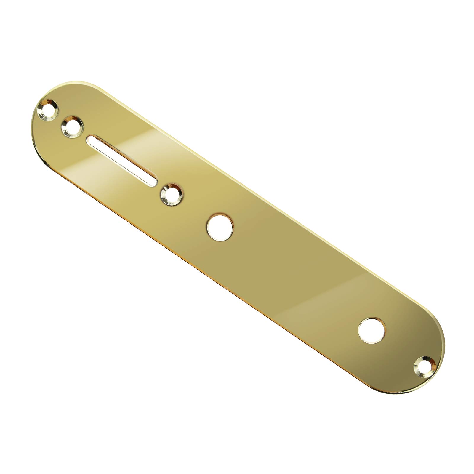Be In Your Mind Gold Control Plate Plated for 3 or 5 Way Switch Guitar Replacement Part Compatible with Telecaster Style Electric Guitar