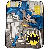 Batman DC Comics Kids Bedding Super Soft Silk Touch Throw, 40 in x 50 in, (Official Licensed Product) by Franco