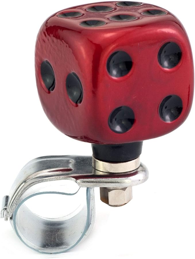 Thruifo Steering Wheel Knob Suicide Spinner, Dice Shape Car Power Handle Grip Knobs Thruifo Steering Wheel Knob Suicide Spinner, Dice Shape Car Power Handle Grip Knobs