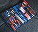 Strapbook Elastic Grid Organizer Book for Electronics Accessories Travel Cables Chargers and More (Blue)