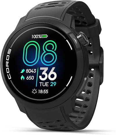 COROS PACE Pro GPS Sport Watch 1.3-inch AMOLED 20 Day Battery Black