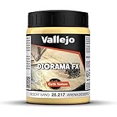 Vallejo - Diorama FX Earth Textures | Desert Sand 200 ml (6.76 fl.oz.) | Premium Acrylic Color For Modelers &amp; Miniature Enthusiasts