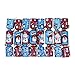 Iconikal 6.5-inch Mini Crackers 8-Pack (Red Snowman, Blue Penguin)