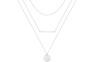 Ldurian Layered Necklaces for Women - 14K Dainty Gold Plated Layering Chokers Necklaces Set Multilayer Delicate Necklace Trendy Adjustable Long Layered Necklaces for Women