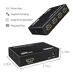 MT-ViKI HDMI Splitter 1 in 4 Out, 1x4 Power HDMI