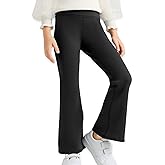 Deuerr Girls Flare Leggings Bootcut Yoga Pants for Kids Girls Stretchy High Warm Waisted Bell Bottoms for 5-12Years