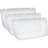 Blue Eagle Faceshield Replacement Visors (FC48N) | Clear | Edgeless | High Impact Extrusion-grade Polycarbonate | 3 PCS