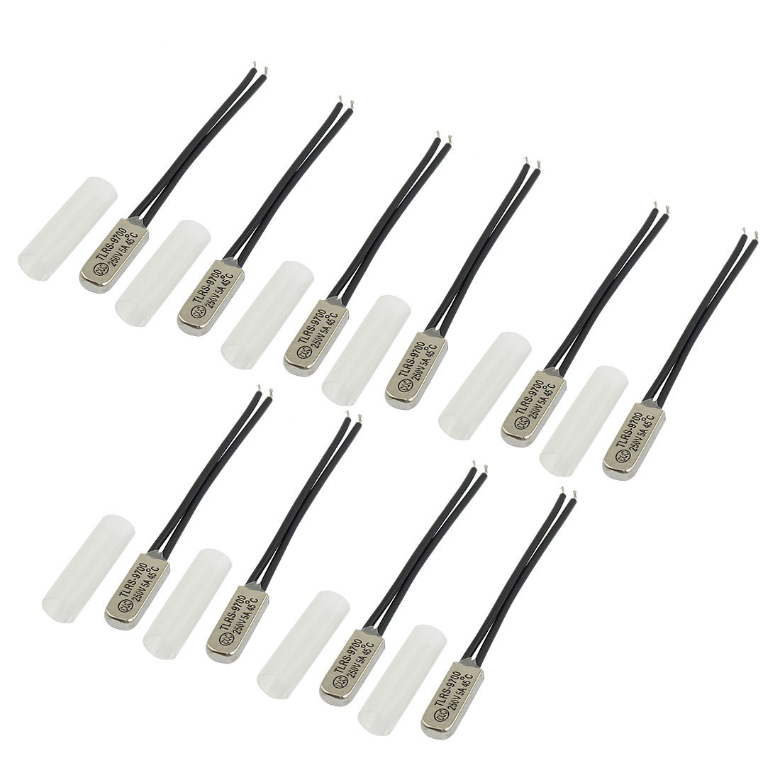 sourcing map 10 Pcs TLRS-9700 45C NC Temperature Control Switch Thermostat Bimetal Disc