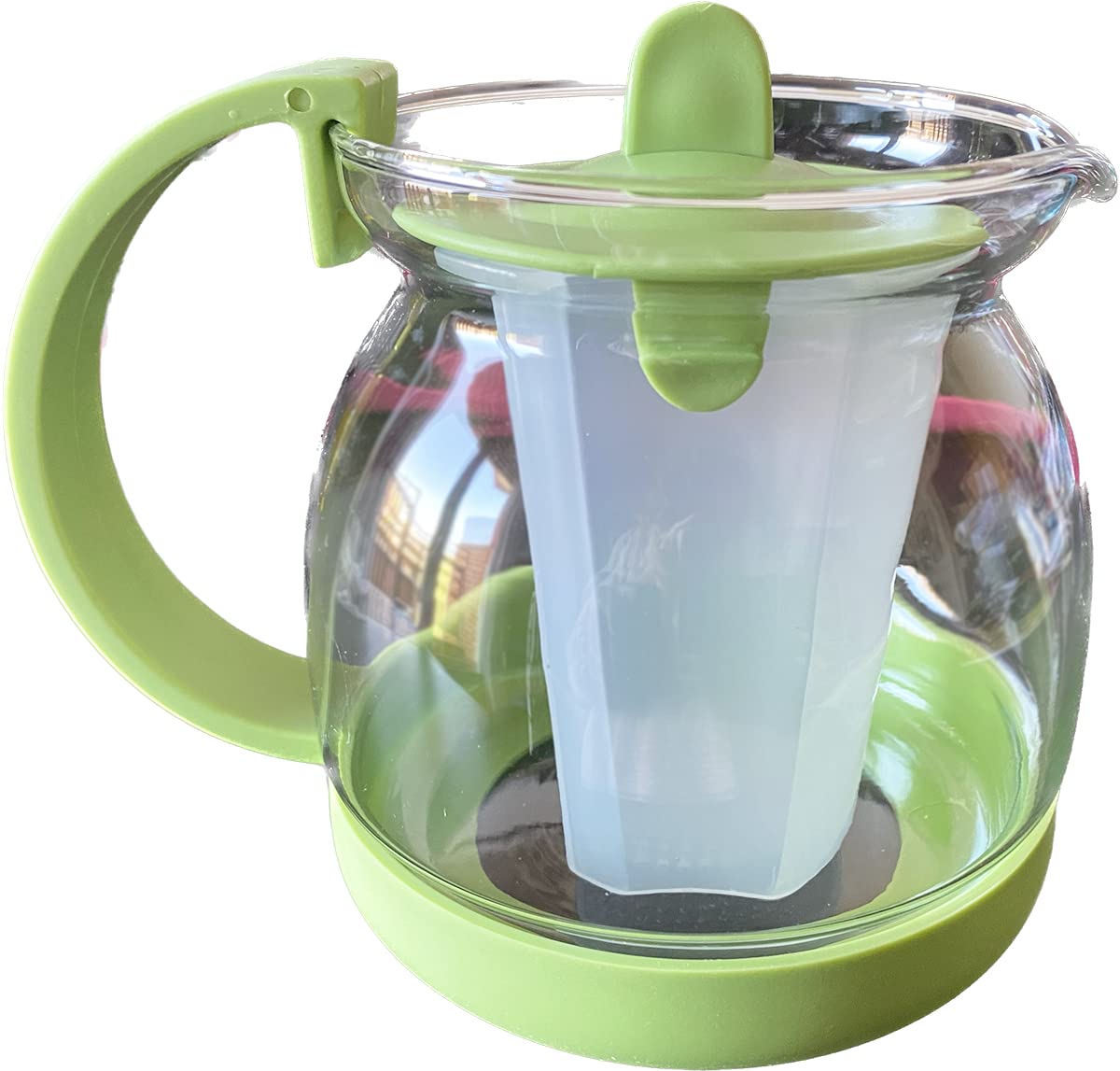Generic Brand Glass TEAPOT with 750 ml Capacity, Filter for Loose Tea, Infuser, Microwave Friendly