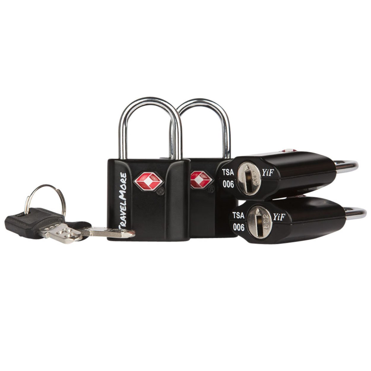 Buy 4 Pack TSA Approved Luggage Key Locks for Travel Lock with Keys