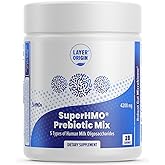 Layer Origin SuperHMO Prebiotic Mix with 5-HMO Prebiotic Fiber for Gut, Digestion, Brain Health - Powder, 28 Servings