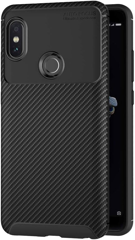 AICEK Compatible Xiaomi Redmi Note 5 Case, Black Silicone Cover for Redmi Note 5 Bumper Covers for Xiaomi Redmi Note 5 Black Carbon Fiber Case (5.99 inch)