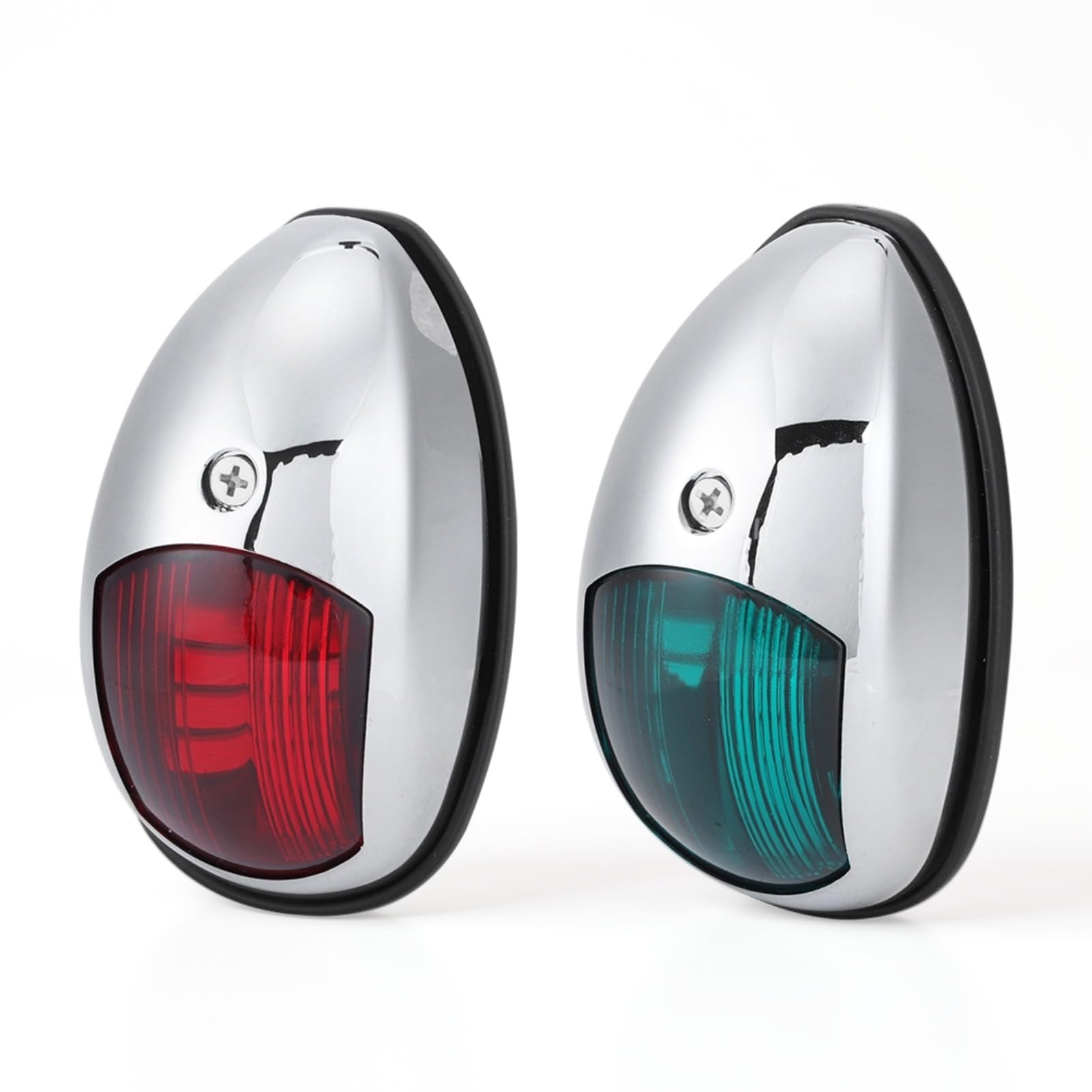 12V LED Marine Navigation Light 2Pcs Waterproof Green Starboard Red Port Light for Boat Bow Deck Fishing Lights Side Mount Up to 20m Vessel