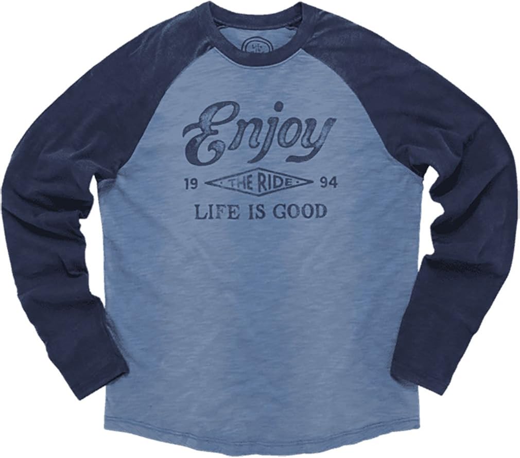 Life is Good Men's Baseball Tee Clothing