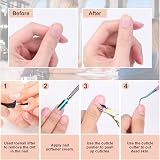 ACWOO 4-in-1 Cuticle Nippers Pusher Nail Remover Set Stainless Steel view 5