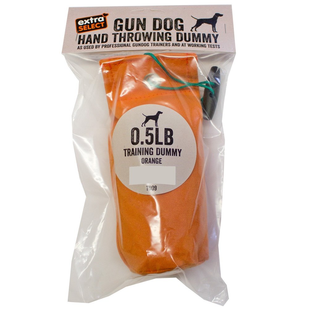 Extra Select Gun Dog Training Dummy, 0.5 lb, Orange
