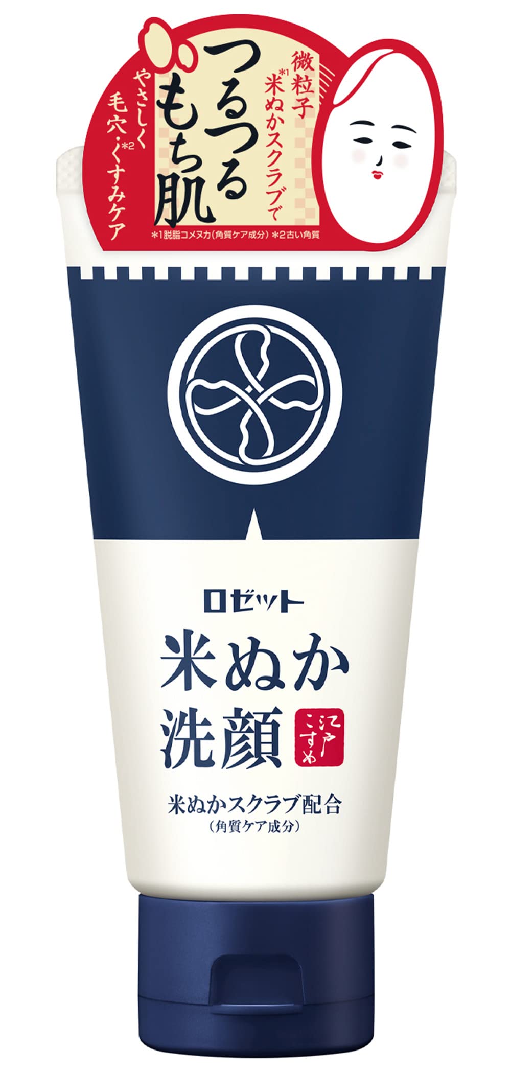 Rosette Edo Kosume Rice bran face wash 120g