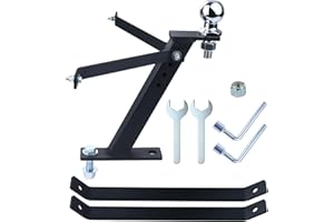 NICHEFLAG Lawn Mower Trailer Hitch Kit with Trailer Hitch Ball, 2x3/4 x2 Hitch Ball 3,500 lbs Garden Tractor Pro Hi Hitch for Cub Cadet Husqvarna Riding Mowers