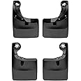 WeatherTech Custom No Drill Splash Guard MudFlaps for Ford F-150 - Front & Rear Set (110134-120134), Black