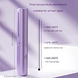 Lonnalee Rechargeable Mini Cordless Hair Straightener Brush 2-in-1 Negative Ion view 5