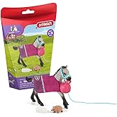 Schleich Horse Club Playful Foal Horse Playset - Authentic Toy Figure with Removable Blanket, Bottle, and Ball Accessories, Fun and Imaginative Play for Boys and Girls, Gift for Kids Ages 5+