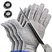 FORTEM Cut Resistant Gloves, 4x, Level 5 Protection Cutting Gloves For Oyster Shucking, Kitchen Work, Food Grade, EN388 Certified (Small)