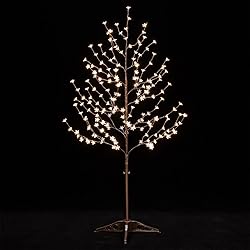 TYBEEU 5ft Lighted Cherry Blossom Tree with 184