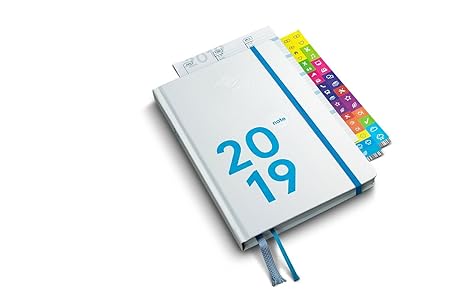 weekview compact note 2019 - white edition| der clevere Wochenplaner! Mit großem Notizteil | 12x18cm