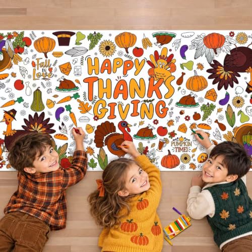OHOME Thanksgiving Giant Coloring